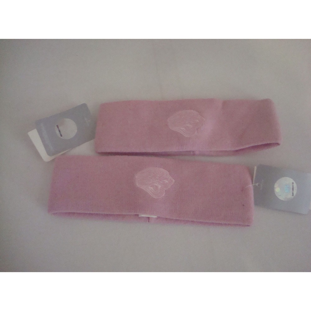 2PC LOT JACKSONVILLE JAGUARS PINK HEADBAND    HAT CAP VINTAGE DEADSTOCK‎ 03